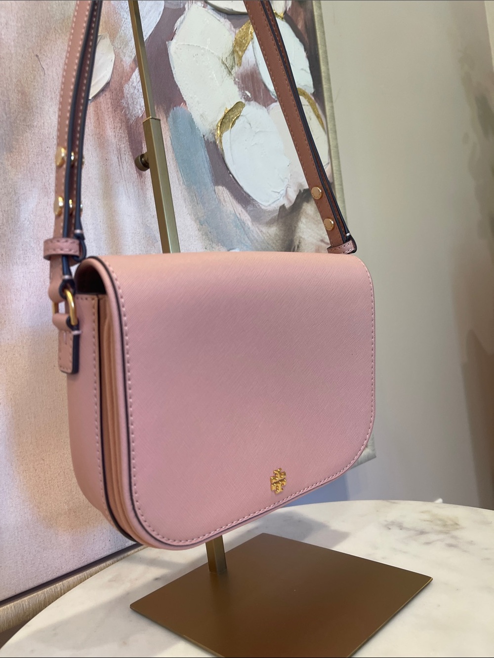 Women’s Pink Emerson Flap Crossbody Bag - Picture 3 of 9